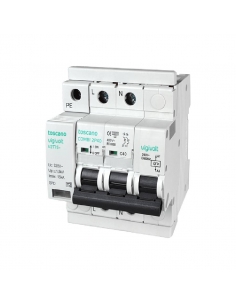 Transient and permanent surge protector + IGA 2x16A 10kA Vigivolt toscano Adajusa