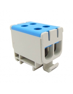 Borne de dérivation 1 pôle 4x2.5-50mm2 bleu | ADAJUSA