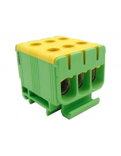 Borne de dérivation 1 pôle 6x2.5-50mm2 verte | ADAJUSA