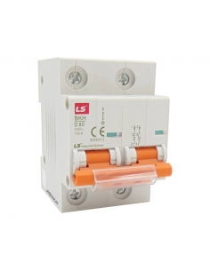 Disjoncteur 2 pôles 63A 10kA (2x63A) - LS
