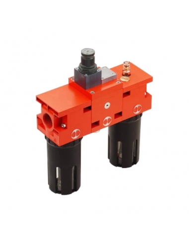 Filter + Pilotable Regulator + Lubricator New Deal - Metal Work - ADAJUSA