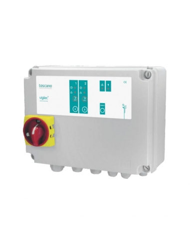 Control and protection panel for 2 single-phase/three-phase pumps V2P TOSACNO | ADAJUSA