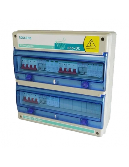Panneau de protection pour installations photovoltaïques 2 strings / 2 MPPT ECO-DC-2INV-s TOSACNO | ADAJUSA