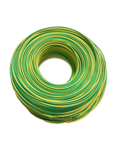 Rouleau de câble unipolaire souple 1,5 mm2 couleur terre 25m