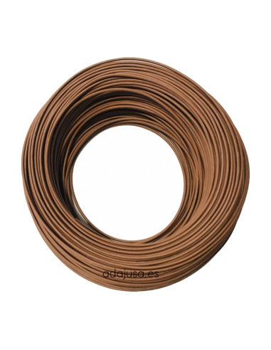Rouleau de câble souple unipolaire 10 mm2 couleur marron 50m