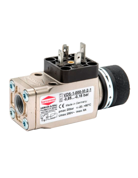 Vacuostat réglable 1/4 avec connecteur - ADAJUSA