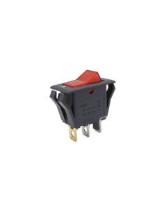 Interrupteur lumineux rouge 16A-250V 13.5x28mm Tes Series | Adajusa