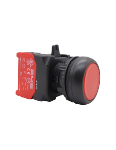 Red pushbutton contact closed (NC) complete - EMS