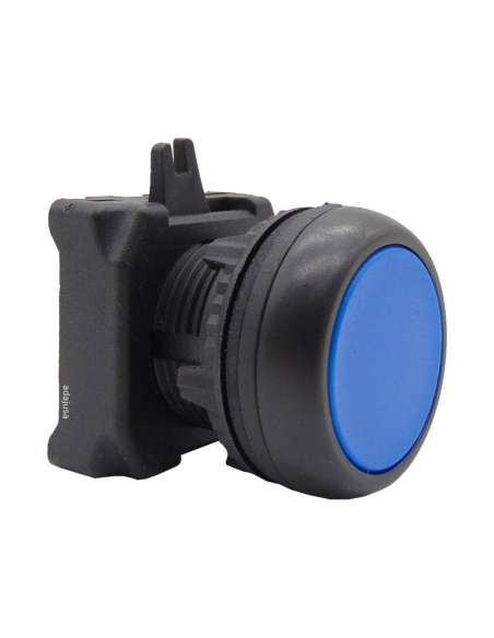 Bouton poussoir bleu - EMS Adajusa