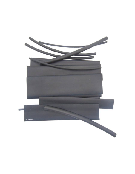 Kit de gaines thermorétractables couleur noire TRACON | Adajusa