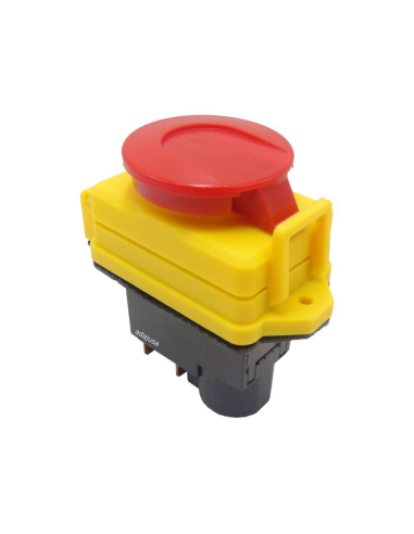 Safety On-Off pushbutton with 230V coil and protective cover SSTM-01 | Adajusa