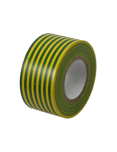 Ruban isolant jaune/vert 50mmx0,13mm rouleau de 20m | ADAJUSA