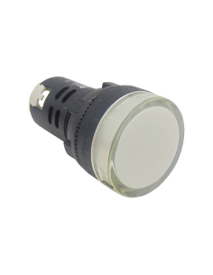 White multiled pilot 24 Vdc or ac 22mm