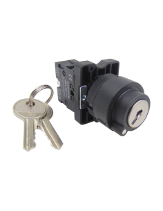Selector 2 key positions 1 open contact (NA) 2