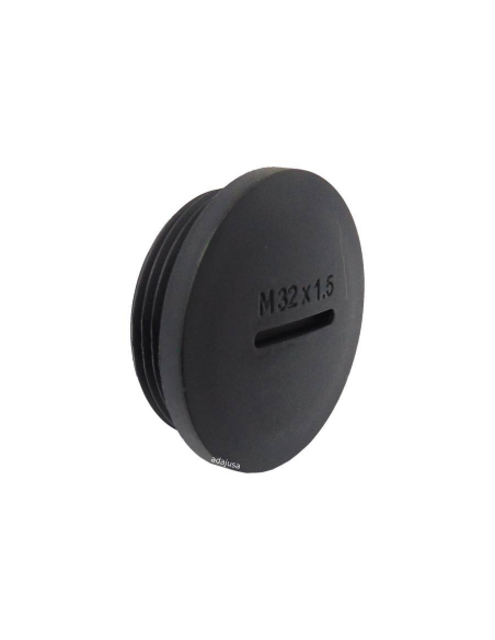 Bouchon obturateur M32 en polyamide noir :) Adajusa