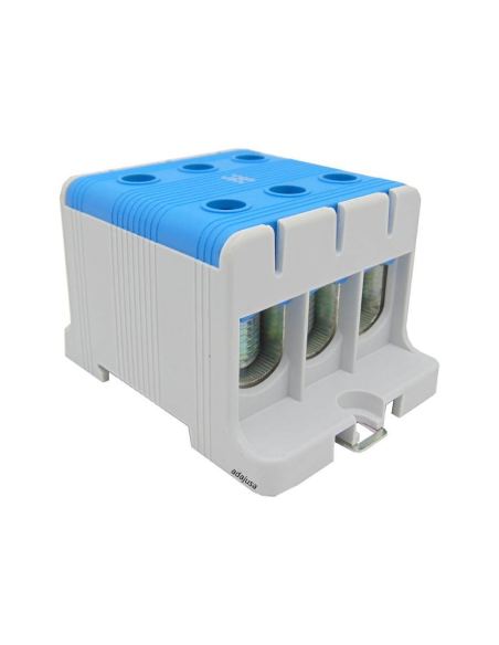 Borne de dérivation 1 pôle 6x16-95mm2 bleu | ADJUSA