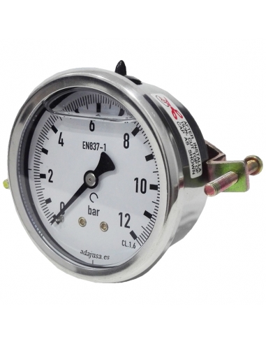 Manomètre de panneau 63mm avec support - Metal Work - ADAJUSA