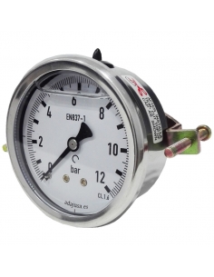 Manomètre de panneau 63mm avec support - Metal Work - ADAJUSA
