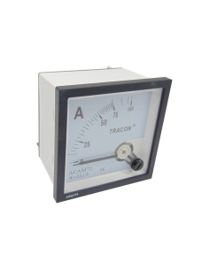Ampèremètre à mesure directe 75 A 72x72mm instrument à bobine mobile : ADAJUSA : prix