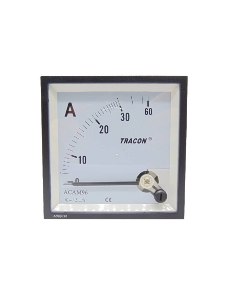 Ampèremètre à mesure directe 0-30A 96x96