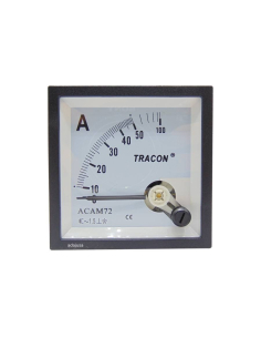 Ammeter direct measurement 50 A 72x72mm 72x72mm moving coil instrument | ADAJUSA : price 2