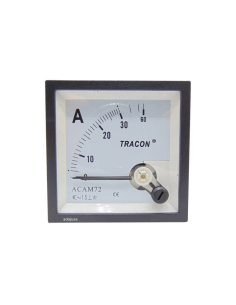 Ampèremètre à mesure directe 30 A 72x72mm instrument à bobine mobile : ADAJUSA : prix 2
