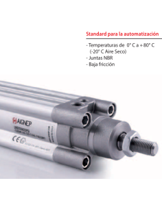 Vérin pneumatique diamètre 50mm course 1000 standard LH-050-1000 Aignep | ADAJUSA | prix 2