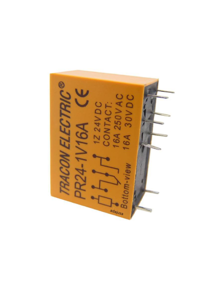 Miniature relay 24Vdc 2 contacts 5A
