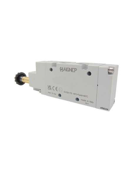 Solenoid valve 1/2 3/2 single solenoid NC - Aignep