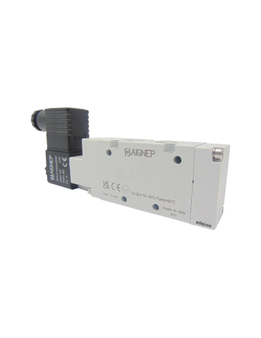 Electrovanne 1/8 5 voies monostable 230Vac 5VA - Aignep