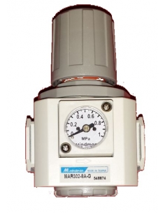 1/4 metal pressure regulator and pressure gauge - Mindman