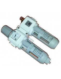 1/4 metal filtration group with pressure gauge - Mindman 2