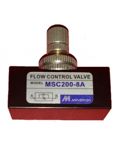 Regulador de caudal unidireccional de 1/8 en linea 2