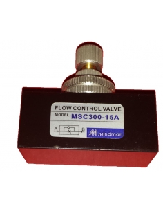 Regulador de caudal unidireccional de 1/8 en linea 2