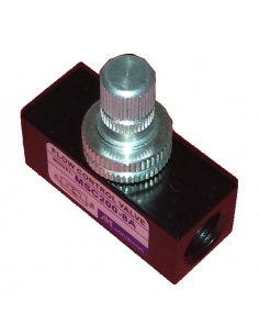 Regulador de caudal unidireccional de 1/8 en linea