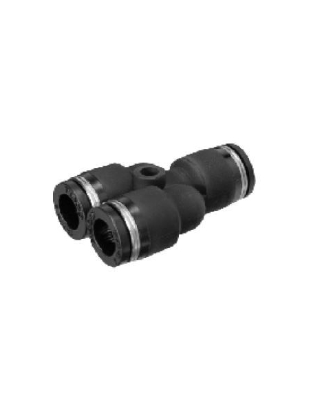 Racor "T" intermedia tubo diametro 4 instantanea