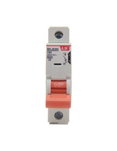 Disjoncteur magnéto-thermique 1 Pôle LS LG 32A BKN 1P C32A VMC | ADAJUSA FRANCE