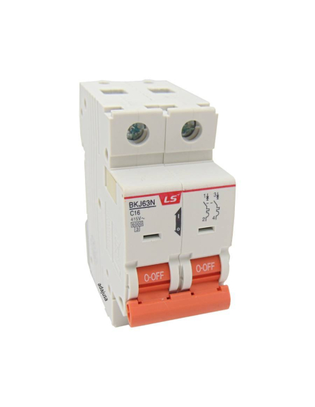 MCB circuit breaker 2 poles 40A (2x40A) Curve D -  LS