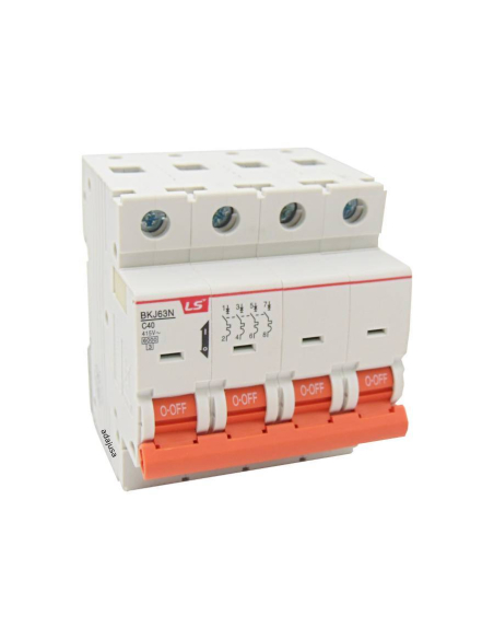 MCB circuit breaker 4 poles 16A (4x16A) Curve C -  LS