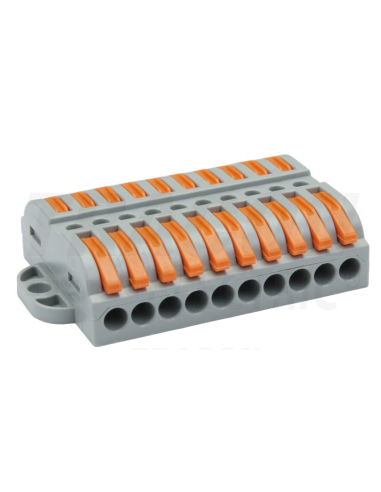 10-pole 32A double fast connection terminal
