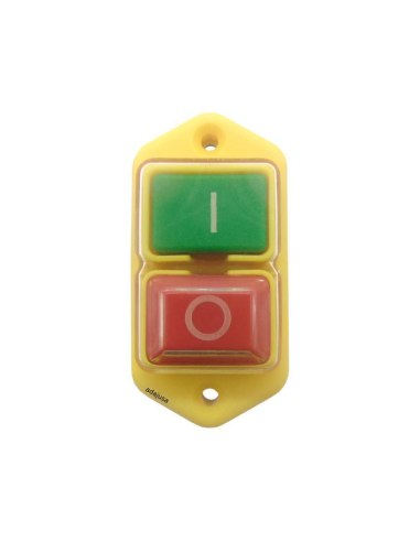 Bouton de sécurité On/Off encastré bobine 230V