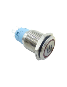Vandal-proof luminous push-button-switch 16mm 1 contact red | ADAJUSA | price