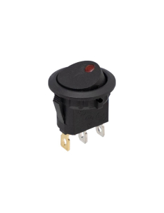 Interrupteur ON-OFF avec voyant rouge 6A-250V ADAJUSA