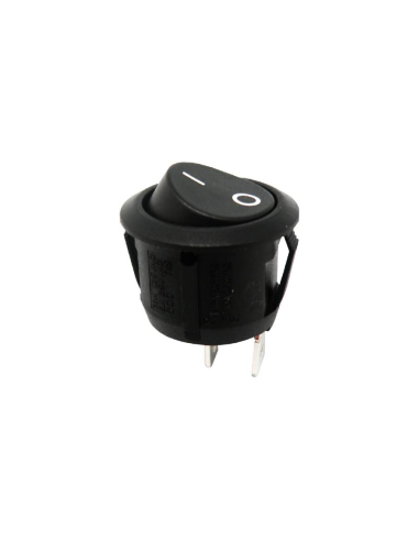 Acheter Mini interrupteur à bascule rond noir, 2 broches SPST