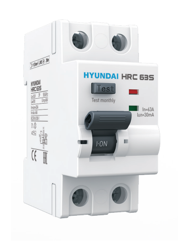Superimmunized 2-pole 40A 30mA class A-APR differential - 2 pole 40A 30mA class A-APR superimmunized - Hyundai Electric