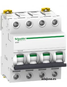 Disjoncteur quadripolaire 20A (4x20A) IC60N C 6kA - Schneider