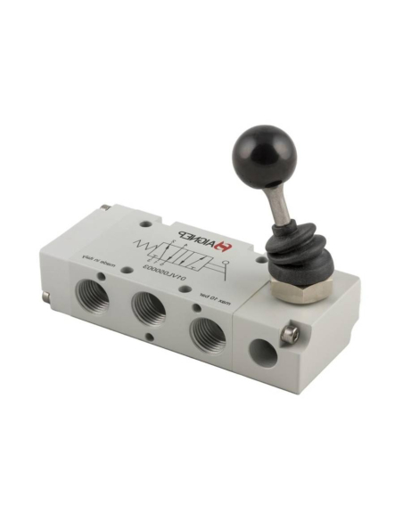 Manual lever valve 1/8 5/3 positions closed centers lever 90 degree Aignep | ADAJUSA | price
