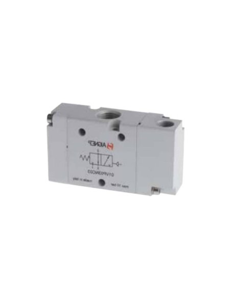 Pneumatic valve 1/4 3 way monostable closed NC - Aignep