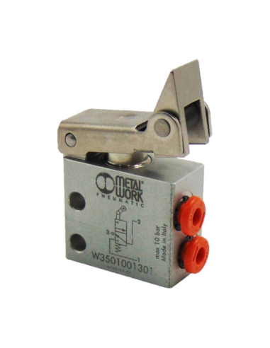 Limit Switch 3/2 NC one-way cam diameter 4 side fittings - Metal Work