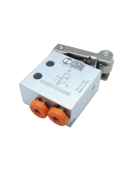 Limit Switch roller lever 3/2 NO diameter 4 rear fittings - Metal Work
